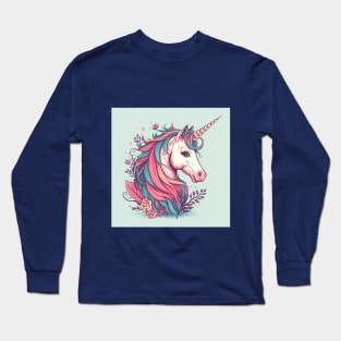 magical cute unicorn Long Sleeve T-Shirt